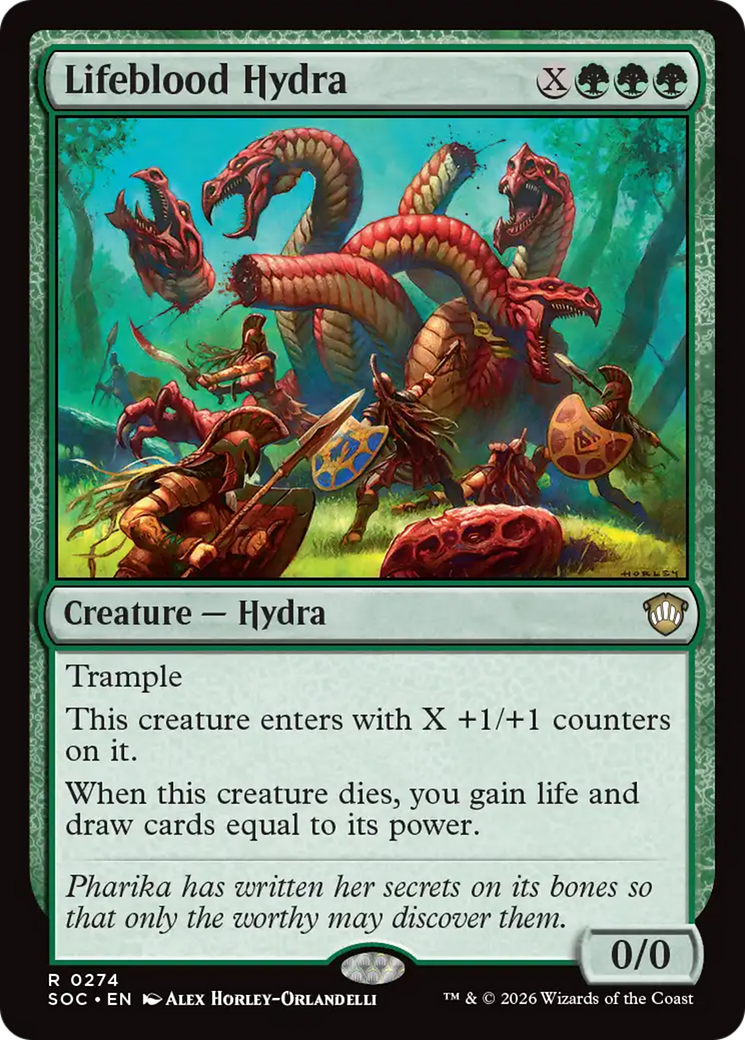 Lifeblood Hydra [Secrets of Strixhaven Commander] | Tabernacle Games