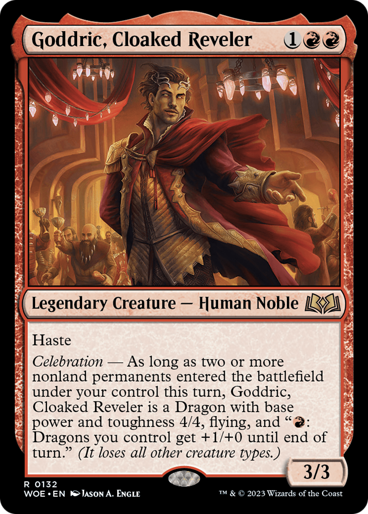Goddric, Cloaked Reveler [Wilds of Eldraine] | Tabernacle Games