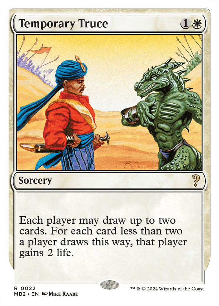 Temporary Truce (White Border) [Mystery Booster 2] | Tabernacle Games