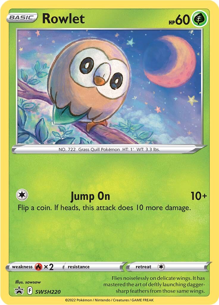 Rowlet (SWSH220) [Sword & Shield: Black Star Promos] | Tabernacle Games