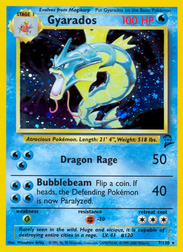 Gyarados (7/130) [Base Set 2] | Tabernacle Games