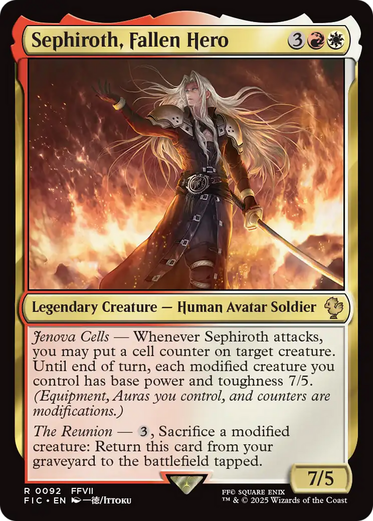 Sephiroth, Fallen Hero [FINAL FANTASY Commander] | Tabernacle Games