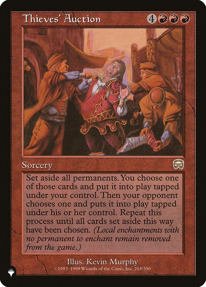 Thieves' Auction [The List] | Tabernacle Games