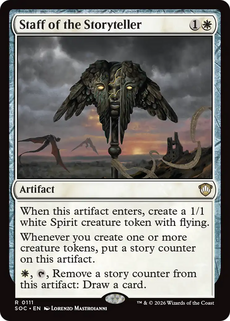 Staff of the Storyteller [Secrets of Strixhaven Commander] | Tabernacle Games