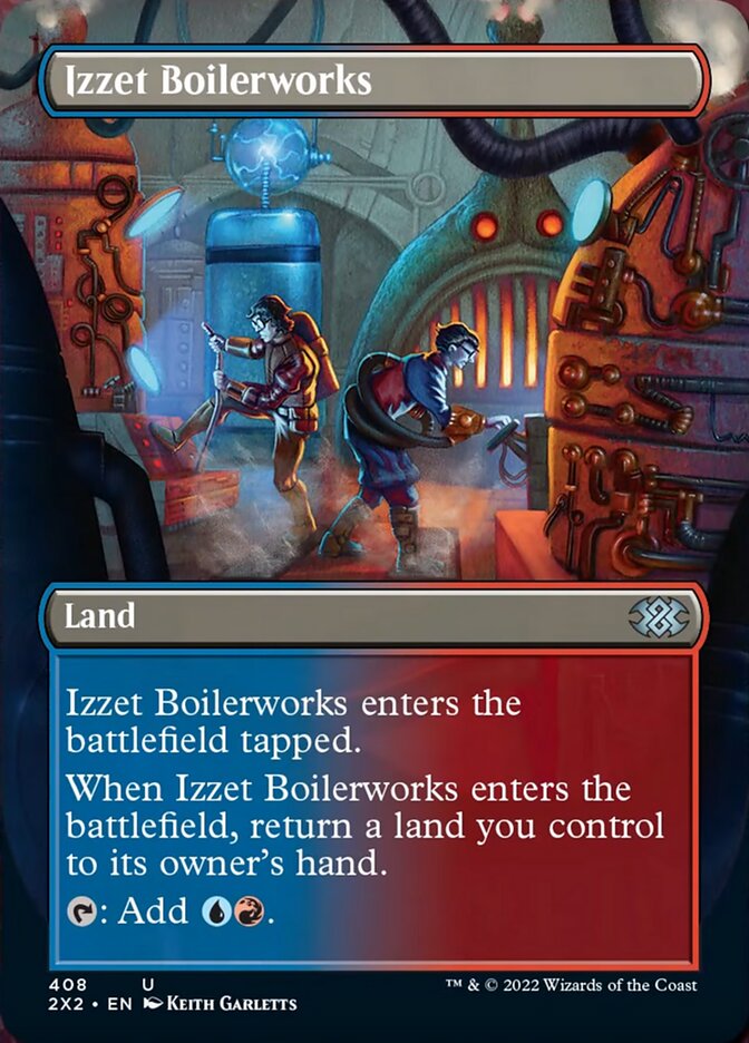 Izzet Boilerworks (Borderless Alternate Art) [Double Masters 2022] | Tabernacle Games