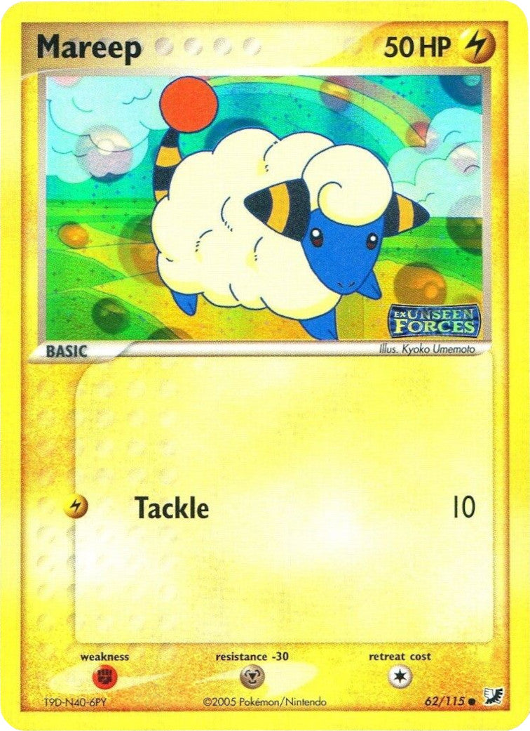 Mareep (62/115) (Stamped) [EX: Unseen Forces] | Tabernacle Games