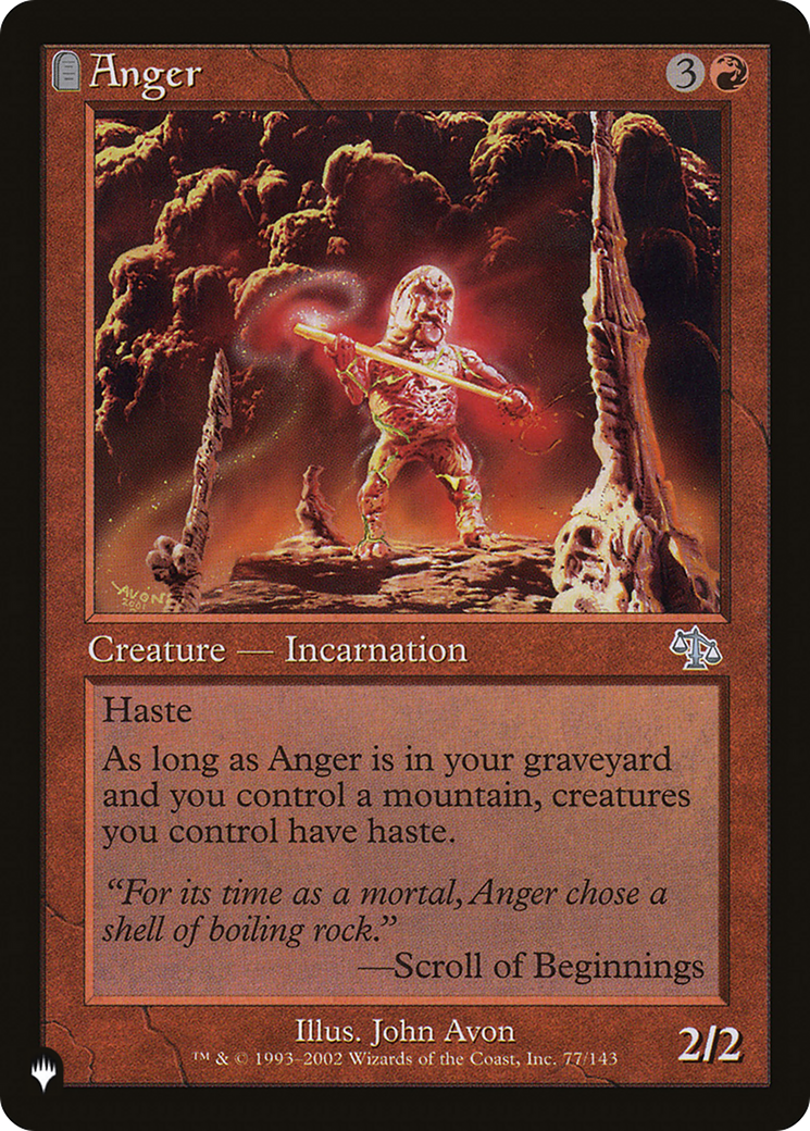 Anger (JUD) [The List Reprints] | Tabernacle Games