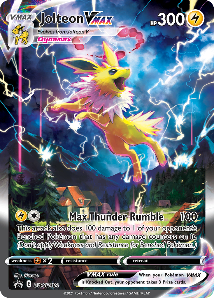 Jolteon VMAX (SWSH184) (Jumbo Card) [Sword & Shield: Black Star Promos] | Tabernacle Games