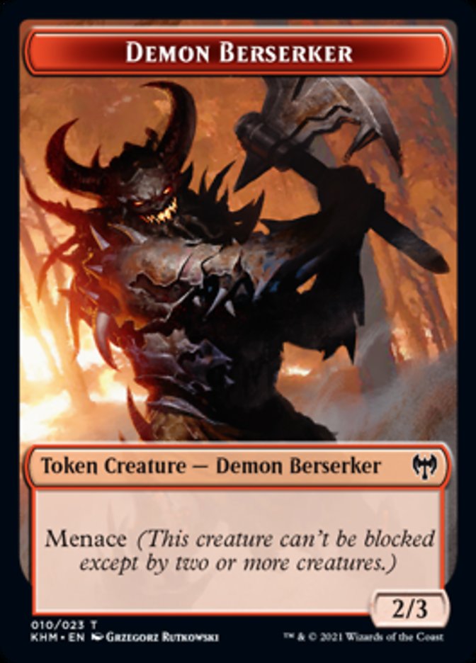 Demon Berserker Token [Kaldheim Tokens] | Tabernacle Games