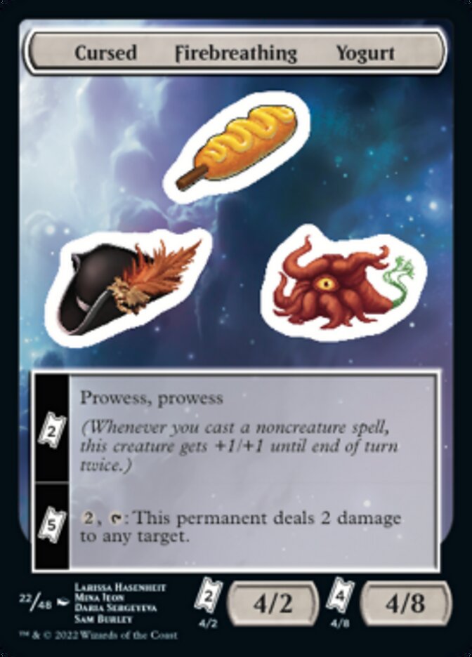 Cursed Firebreathing Yogurt [Unfinity Stickers] | Tabernacle Games