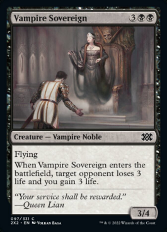 Vampire Sovereign [Double Masters 2022] | Tabernacle Games