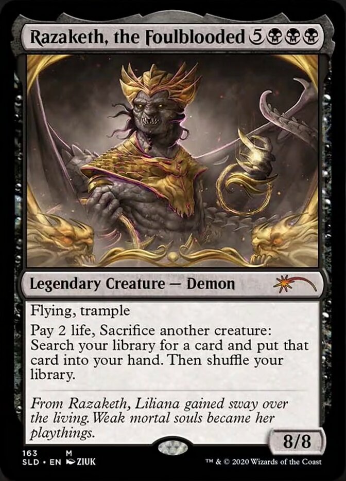 Razaketh, the Foulblooded (Foil Etched) [Secret Lair Drop Series] | Tabernacle Games