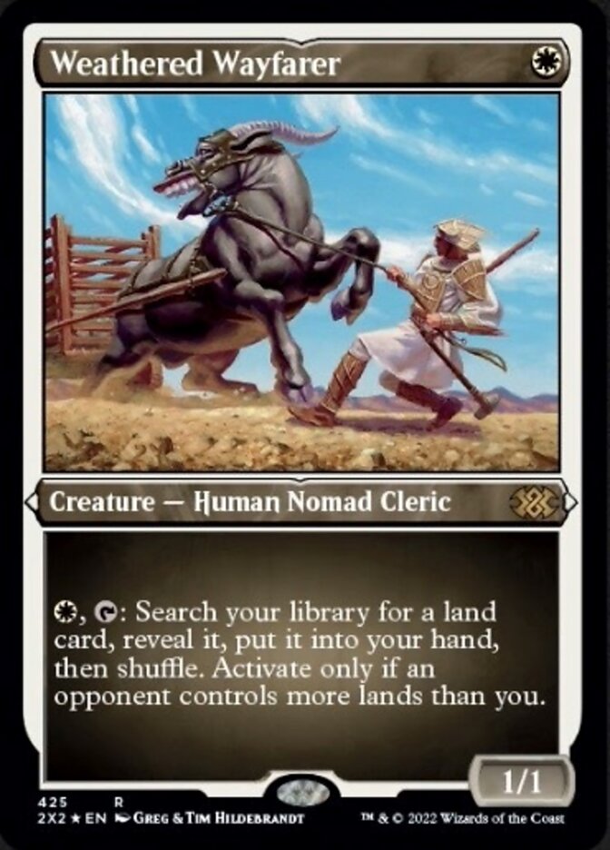 Weathered Wayfarer (Foil Etched) [Double Masters 2022] | Tabernacle Games