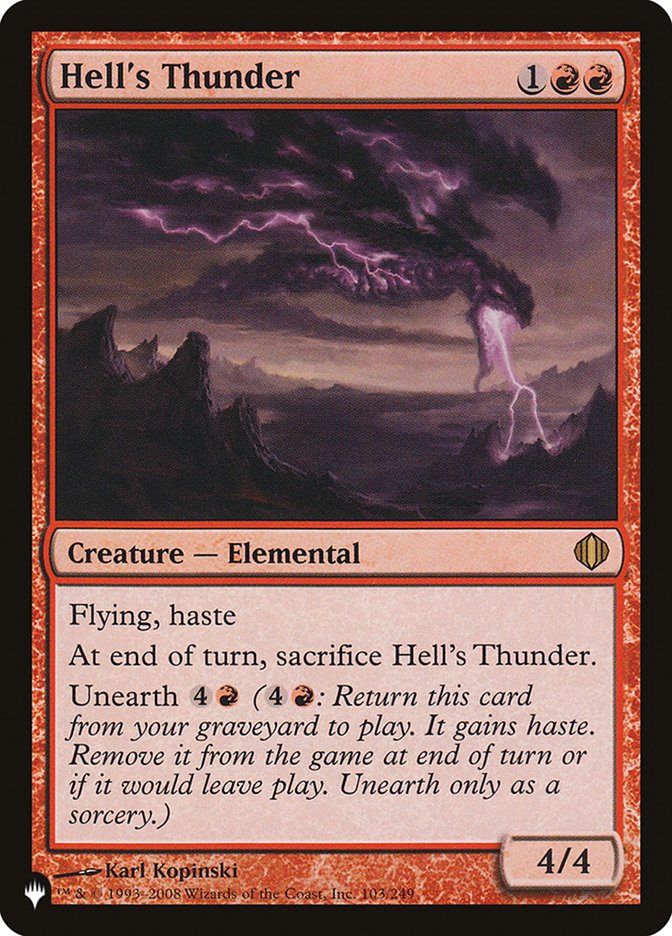 Hell's Thunder [The List] | Tabernacle Games