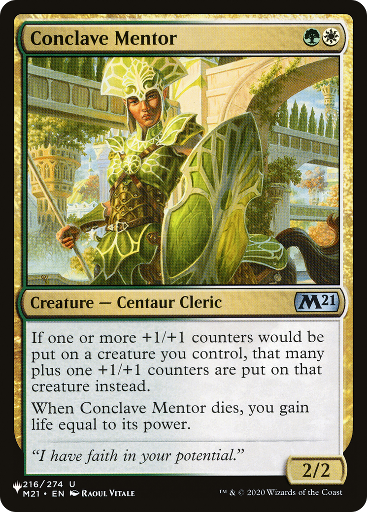 Conclave Mentor [The List Reprints] | Tabernacle Games