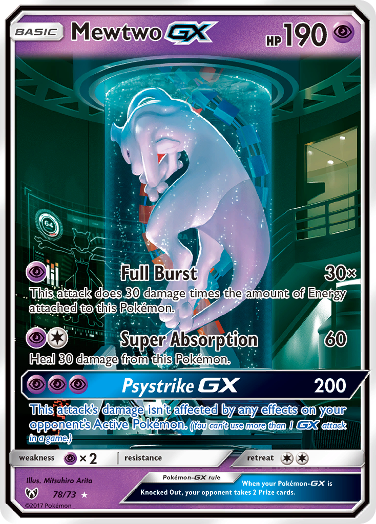 Mewtwo GX (78/73) [Sun & Moon: Shining Legends] | Tabernacle Games