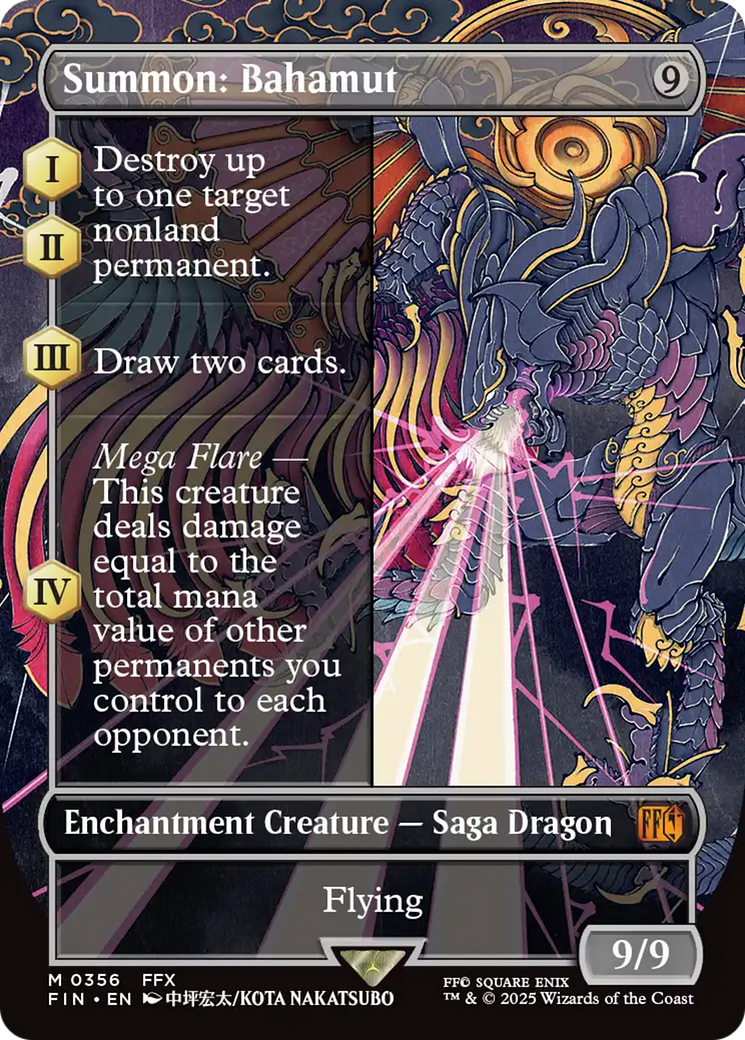 Summon: Bahamut (Borderless) [FINAL FANTASY] | Tabernacle Games
