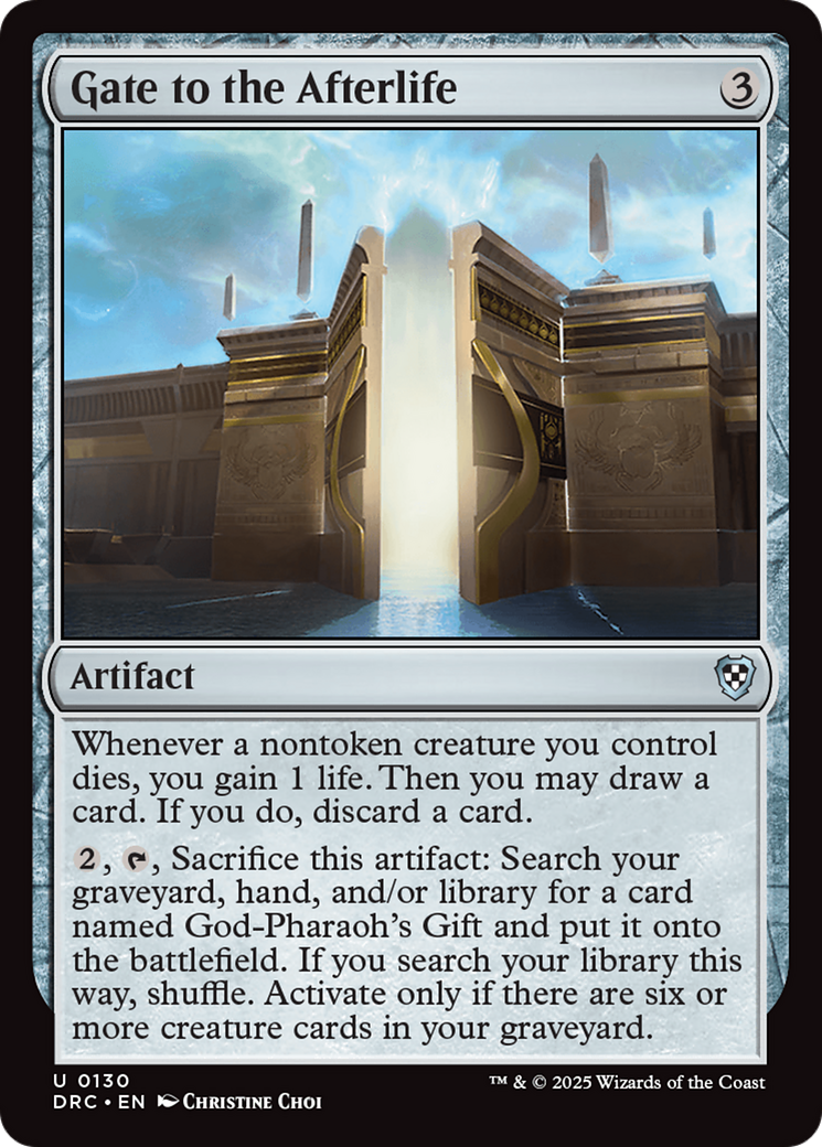 Gate to the Afterlife [Aetherdrift Commander] | Tabernacle Games