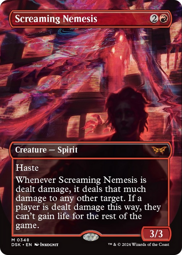 Screaming Nemesis (Borderless) [Duskmourn: House of Horror] | Tabernacle Games