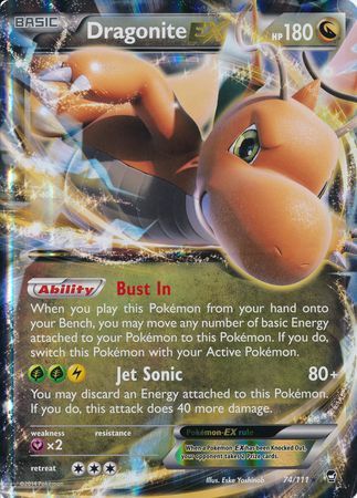 Dragonite EX (74/111) (Jumbo Card) [XY: Furious Fists] | Tabernacle Games