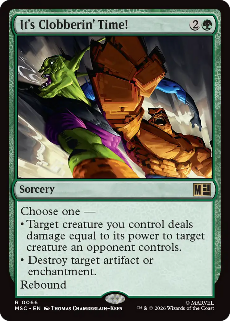 It's Clobberin' Time! (Surge Foil) [Marvel Super Heroes Commander] | Tabernacle Games