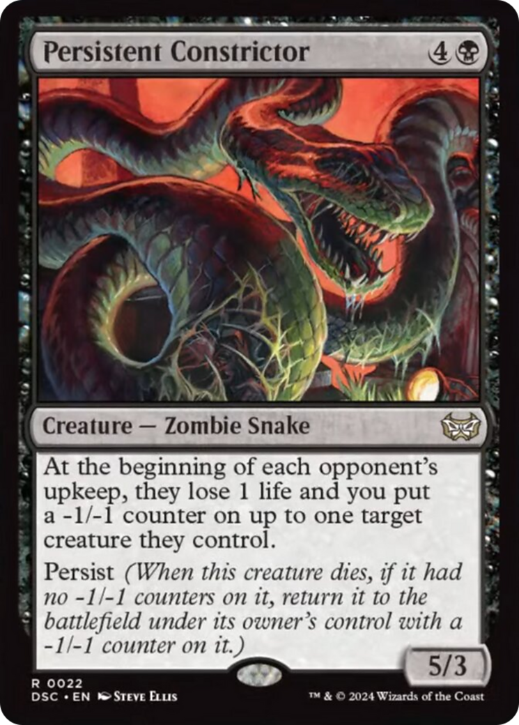 Persistent Constrictor [Duskmourn: House of Horror Commander] | Tabernacle Games