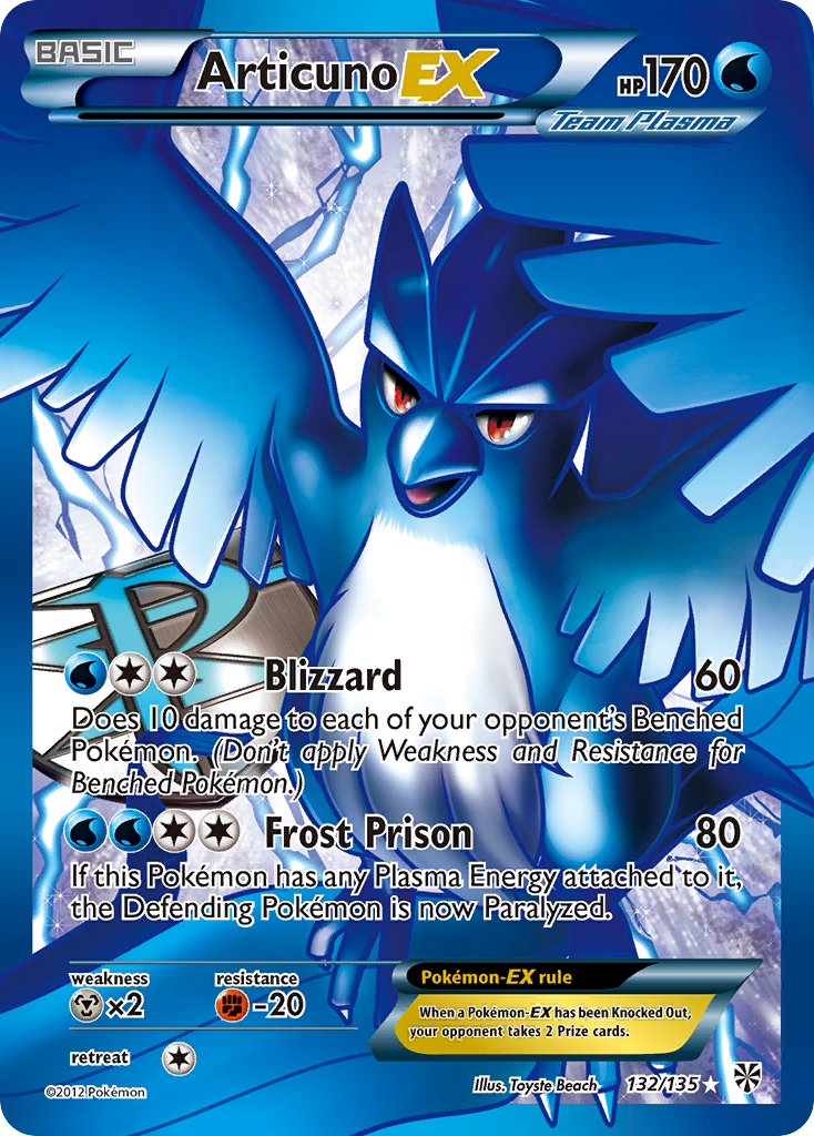 Articuno EX (132/135) [Black & White: Plasma Storm] | Tabernacle Games