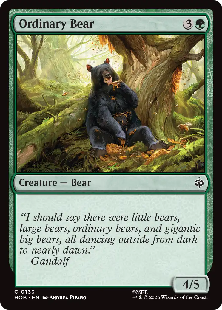 Ordinary Bear [The Hobbit] | Tabernacle Games