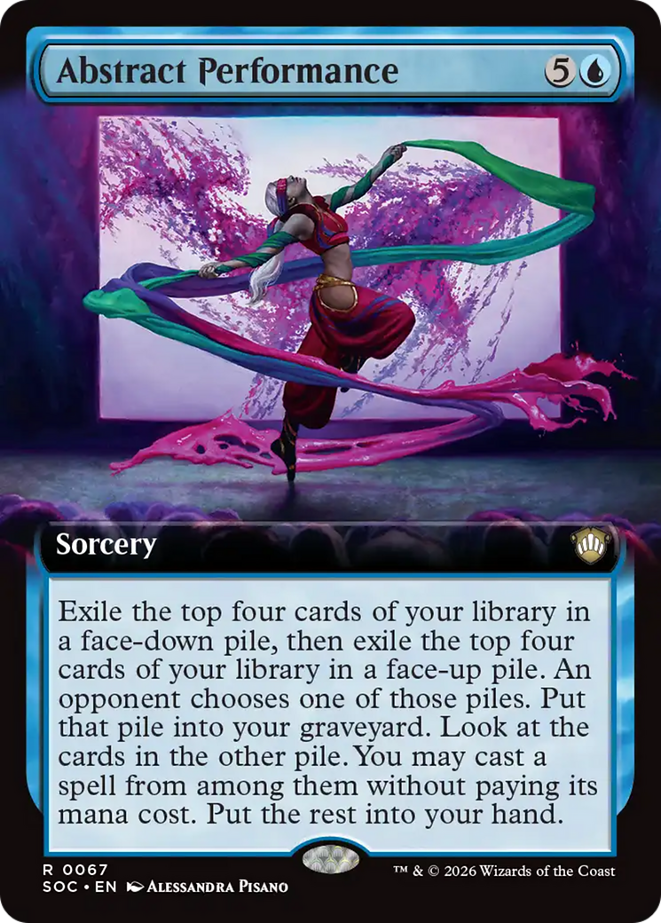 Abstract Performance (Extended Art) [Secrets of Strixhaven Commander] | Tabernacle Games
