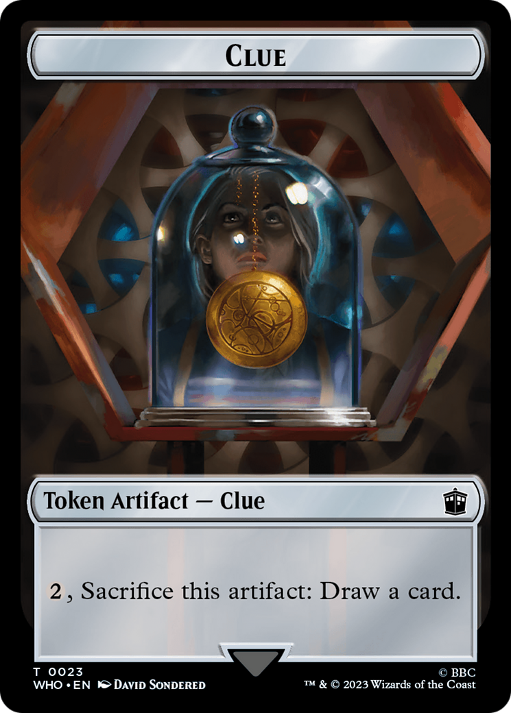 Copy // Clue (0023) Double-Sided Token [Doctor Who Tokens] | Tabernacle Games