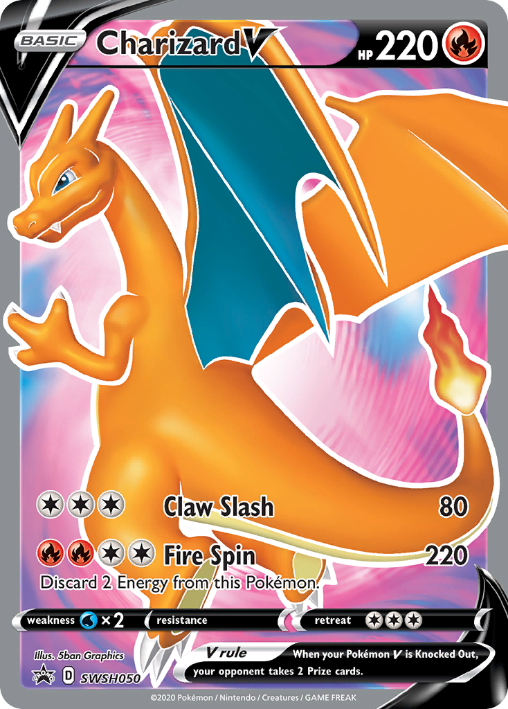 Charizard V (SWSH050) [Sword & Shield: Black Star Promos] | Tabernacle Games