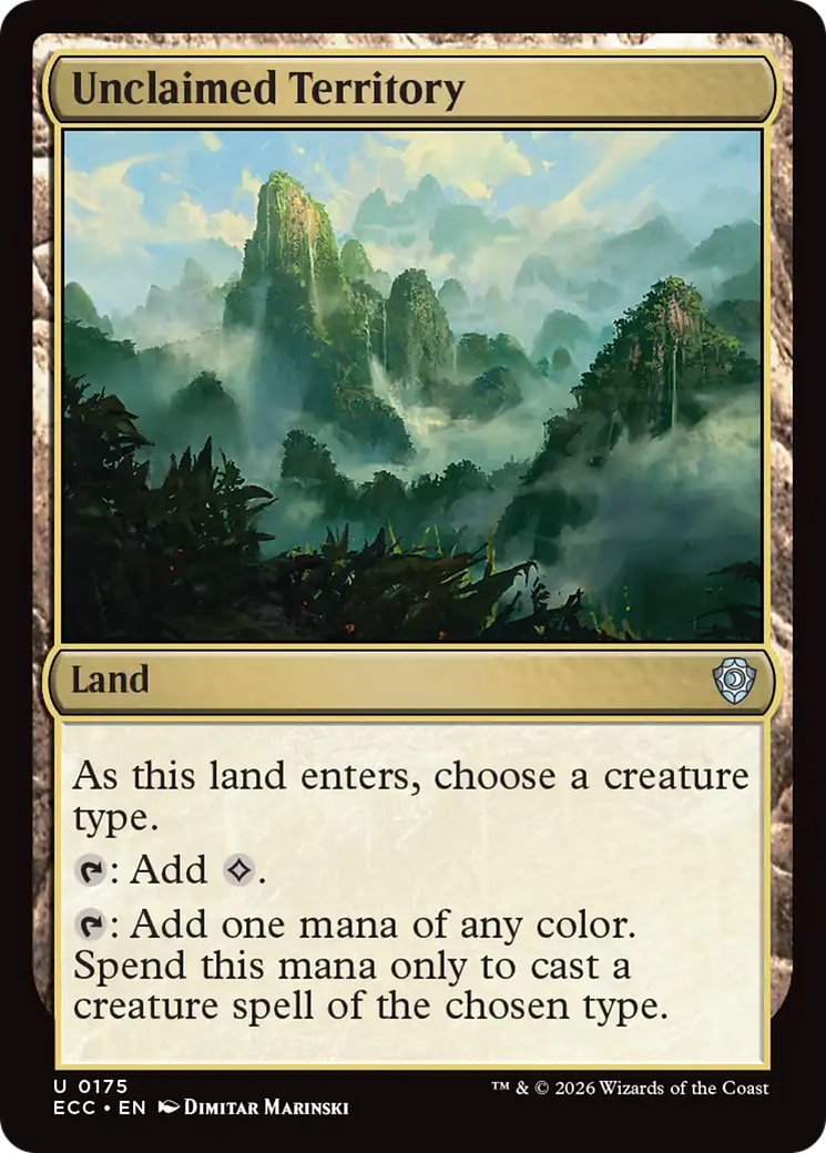 Unclaimed Territory [Lorwyn Eclipsed Commander] | Tabernacle Games