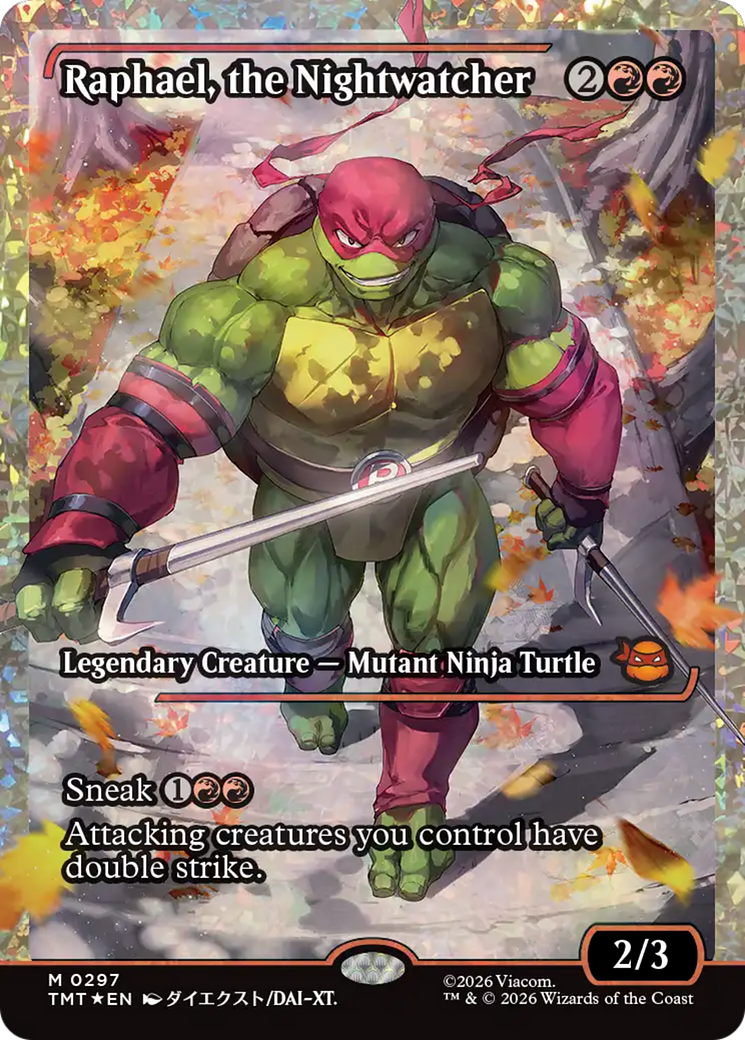 Raphael, the Nightwatcher (Showcase) (Fracture Foil) [Teenage Mutant Ninja Turtles] | Tabernacle Games