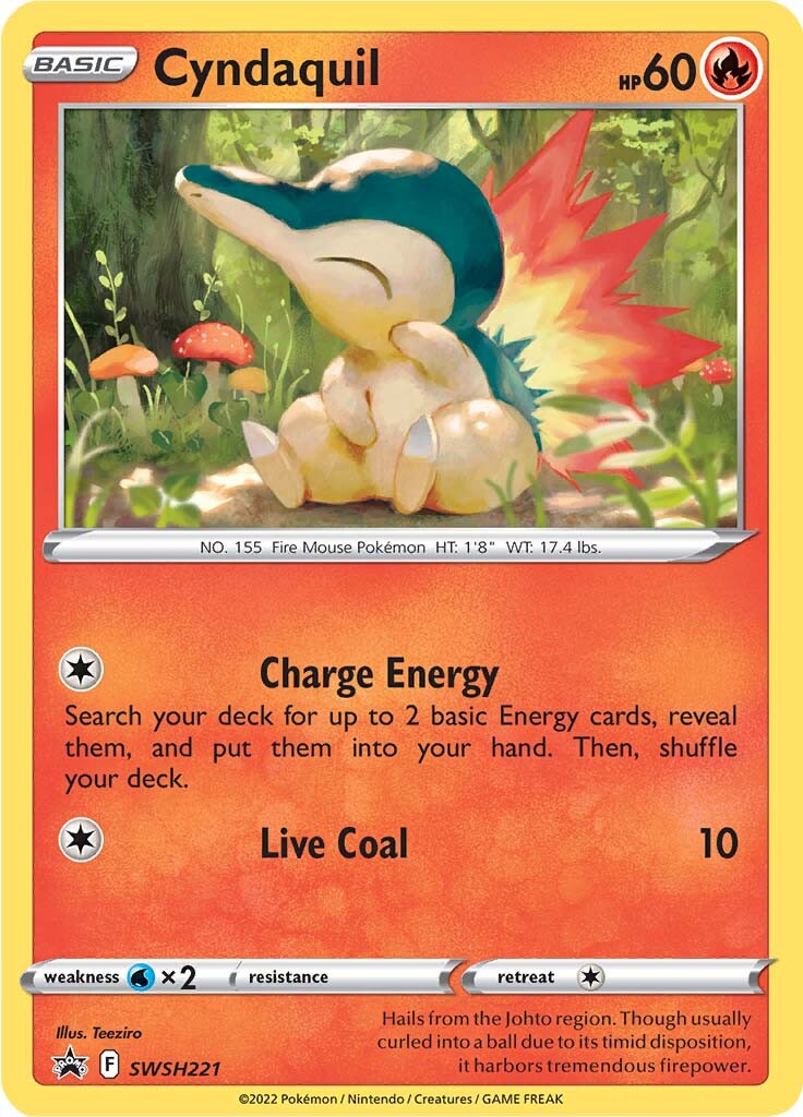 Cyndaquil (SWSH221) [Sword & Shield: Black Star Promos] | Tabernacle Games