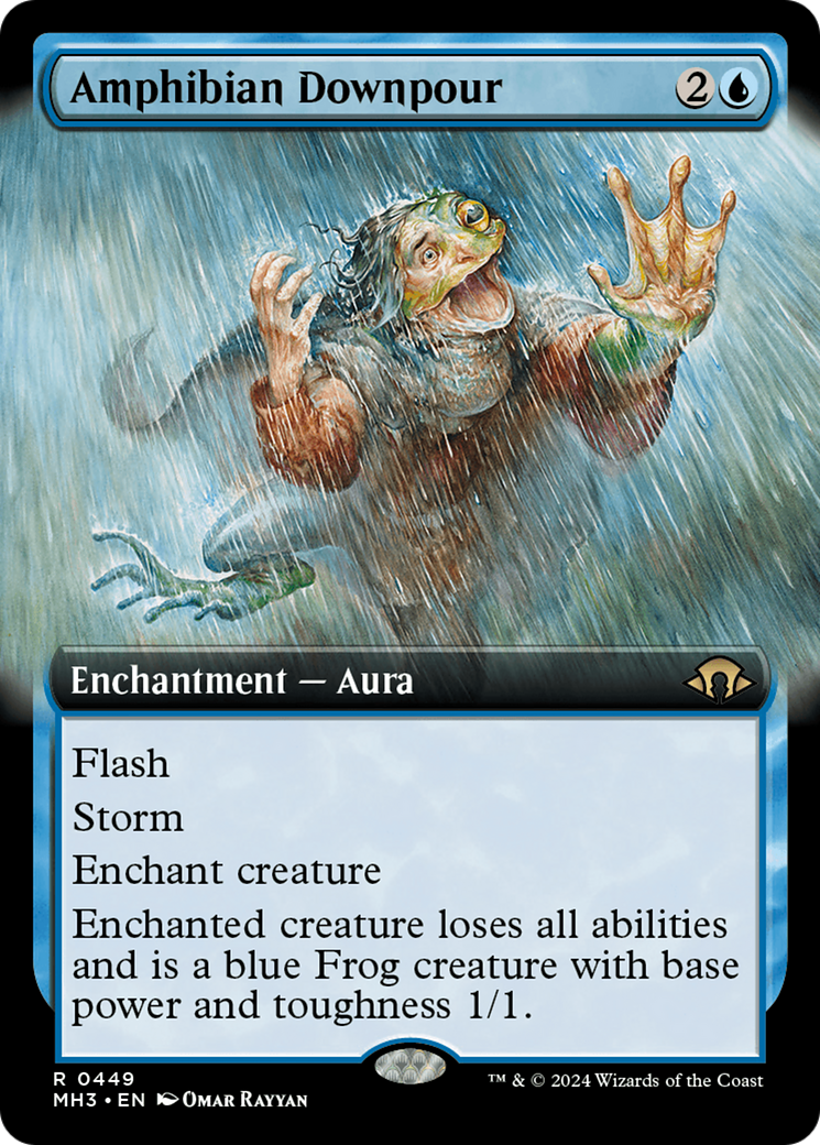 Amphibian Downpour (Extended Art) [Modern Horizons 3] | Tabernacle Games