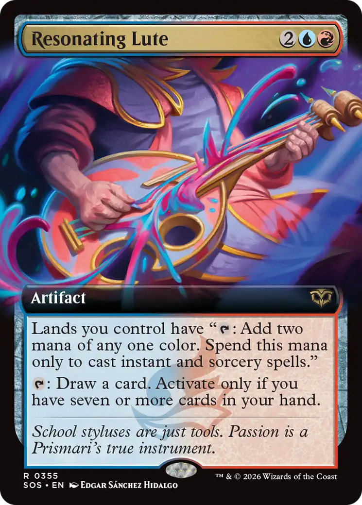 Resonating Lute (Extended Art) [Secrets of Strixhaven] | Tabernacle Games