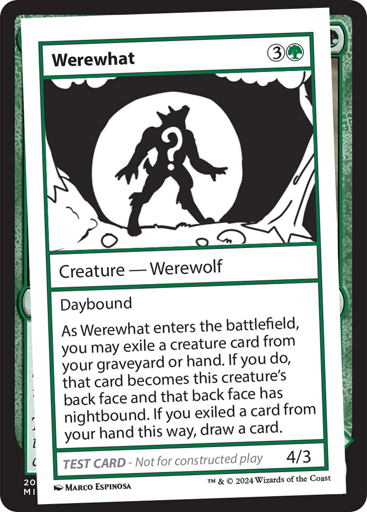 Werewhat [Mystery Booster 2 Playtest Cards] | Tabernacle Games