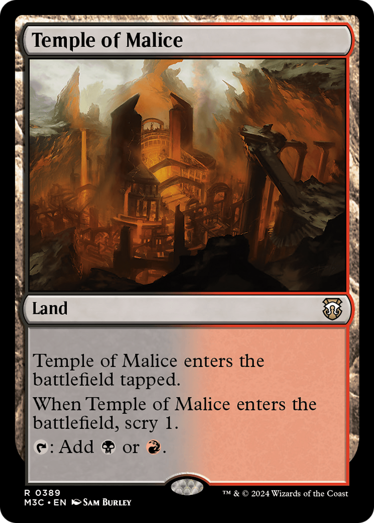 Temple of Malice (Ripple Foil) [Modern Horizons 3 Commander] | Tabernacle Games