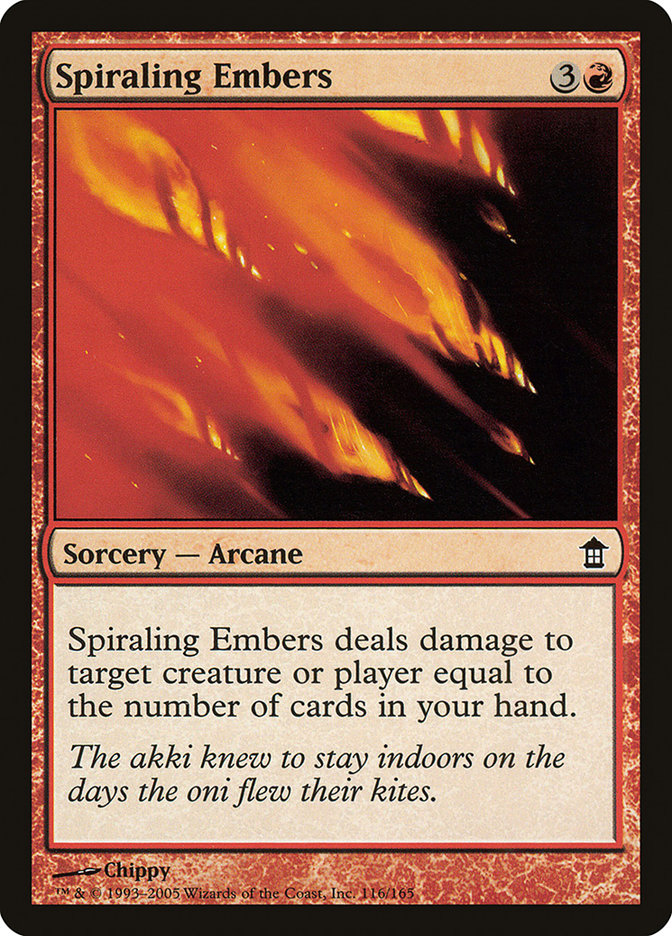 Spiraling Embers [Saviors of Kamigawa] | Tabernacle Games