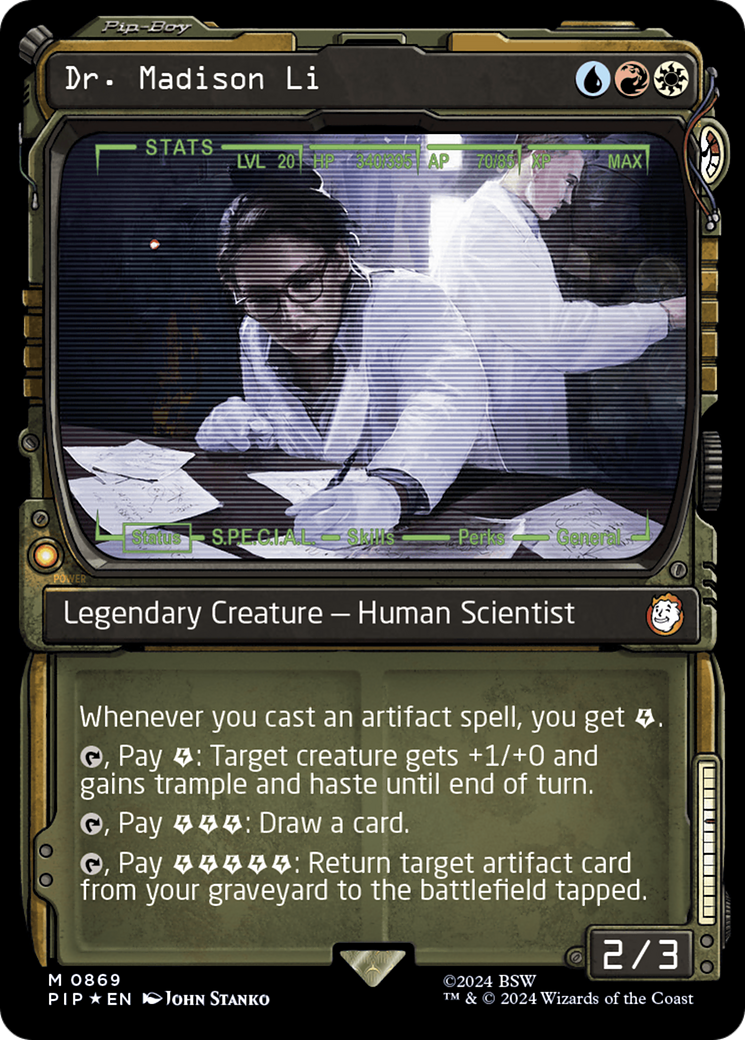 Dr. Madison Li (Showcase) (Surge Foil) [Fallout] | Tabernacle Games