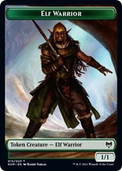 Elf Warrior // Spirit Double-Sided Token [Kaldheim Tokens] | Tabernacle Games