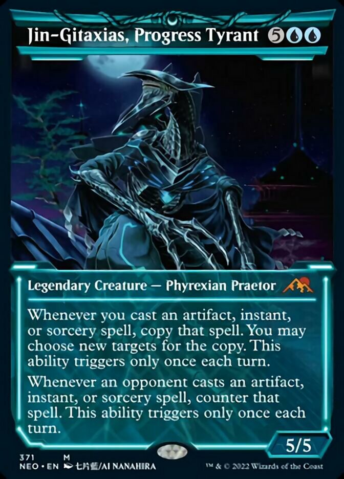 Jin-Gitaxias, Progress Tyrant (Showcase Soft Glow) [Kamigawa: Neon Dynasty] | Tabernacle Games