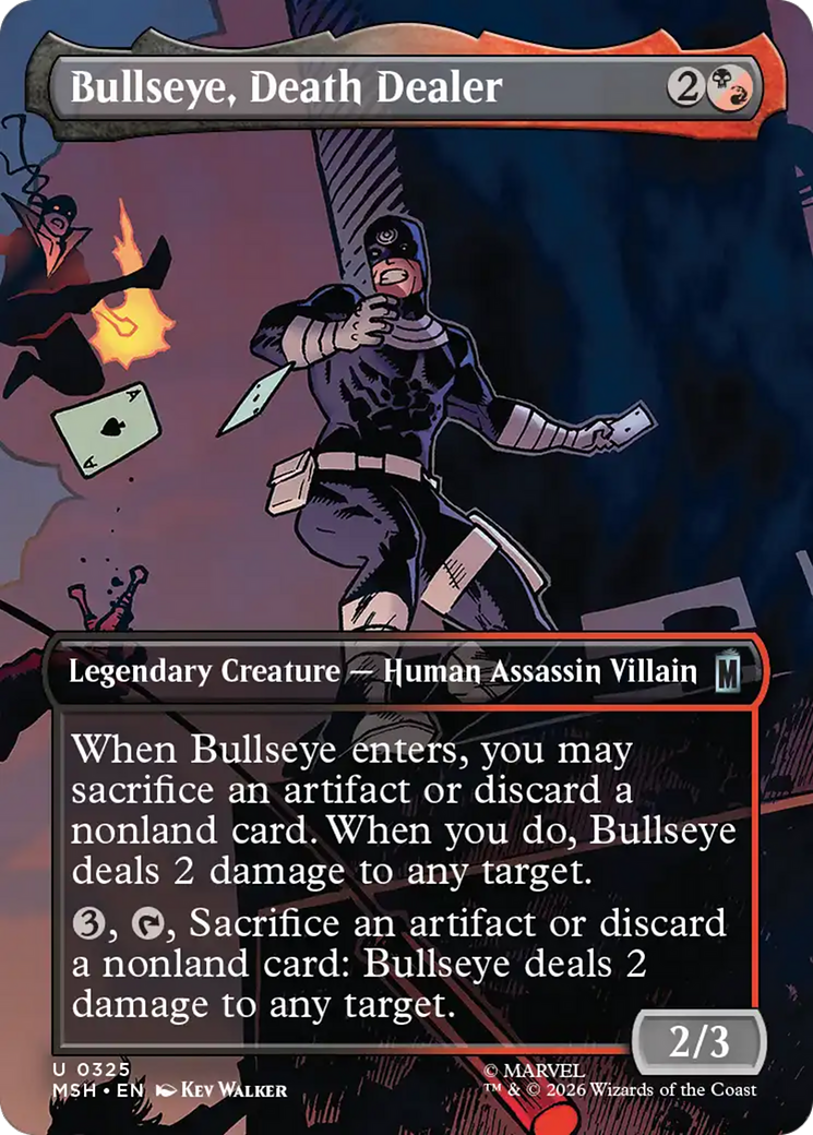 Bullseye, Death Dealer (Borderless) [Marvel Super Heroes] | Tabernacle Games