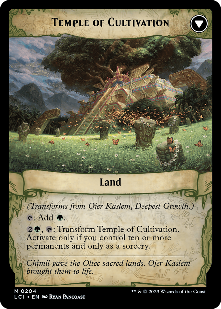 Ojer Kaslem, Deepest Growth // Temple of Cultivation [The Lost Caverns of Ixalan Prerelease Cards] | Tabernacle Games