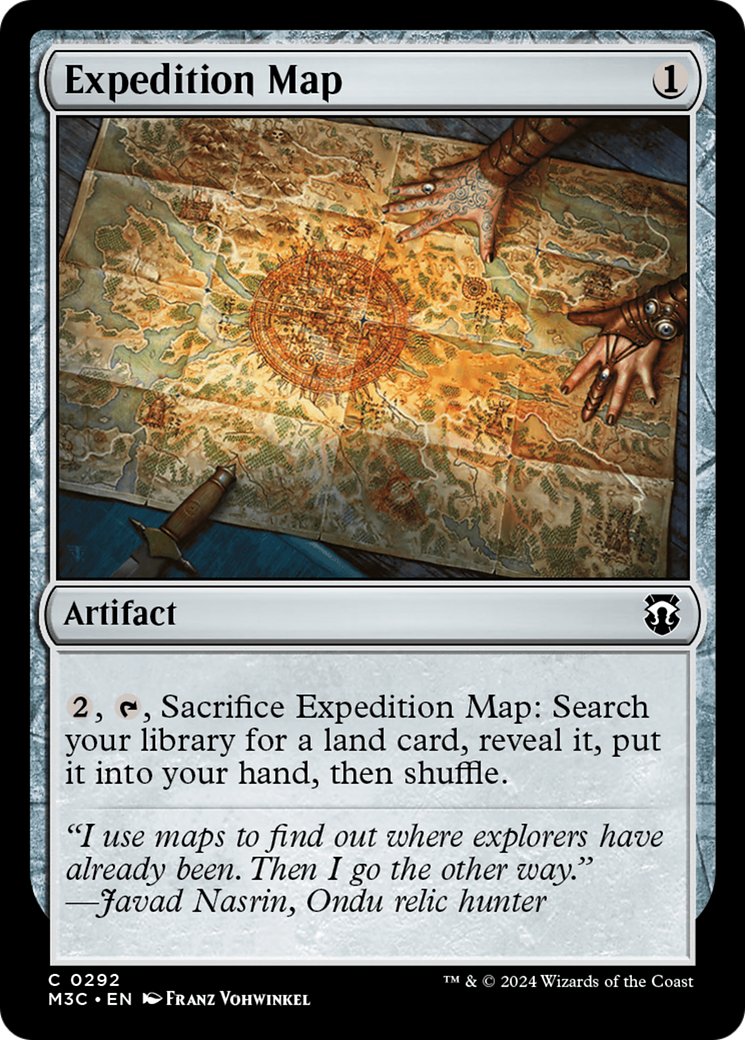 Expedition Map (Ripple Foil) [Modern Horizons 3 Commander] | Tabernacle Games