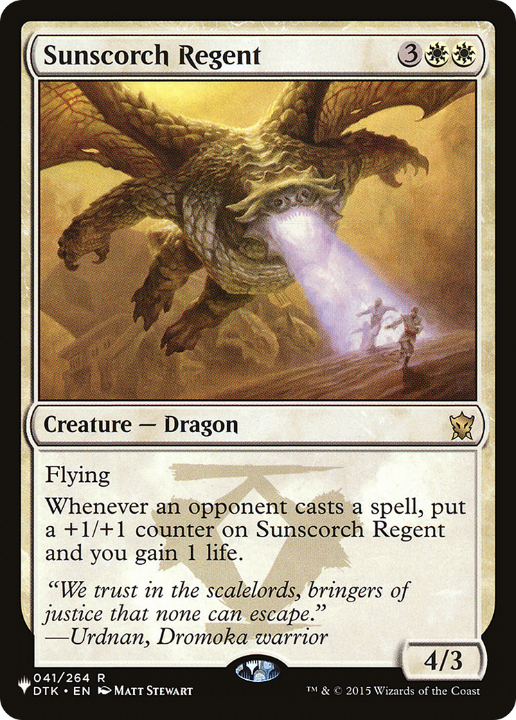 Sunscorch Regent [The List] | Tabernacle Games