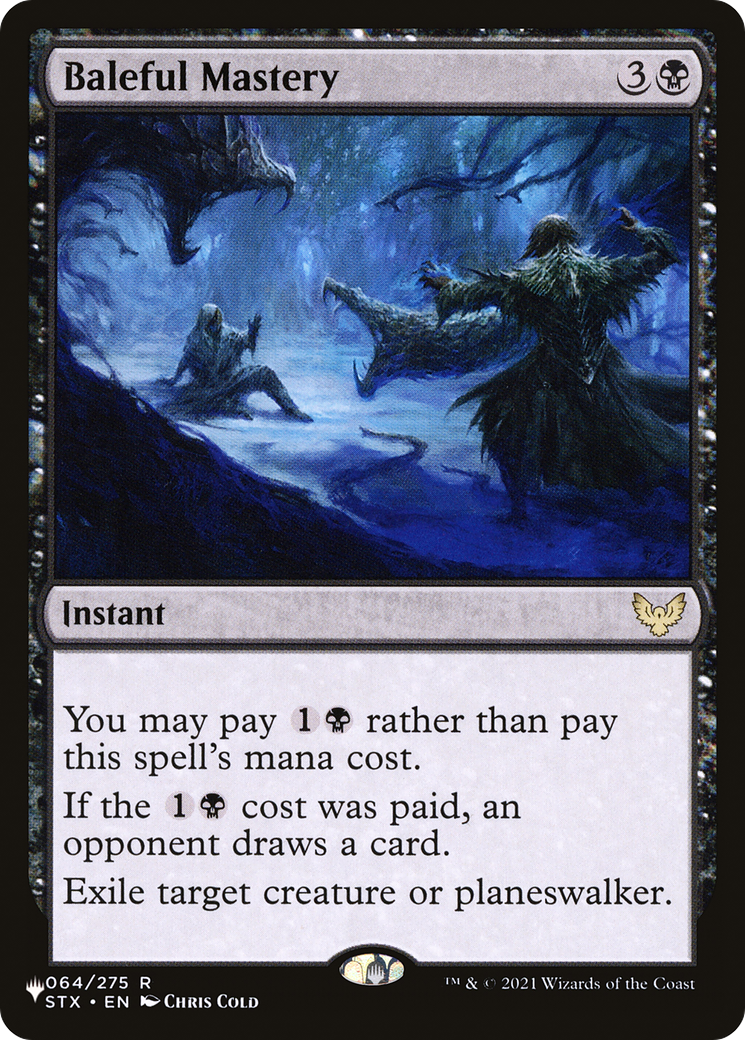 Baleful Mastery [The List] | Tabernacle Games
