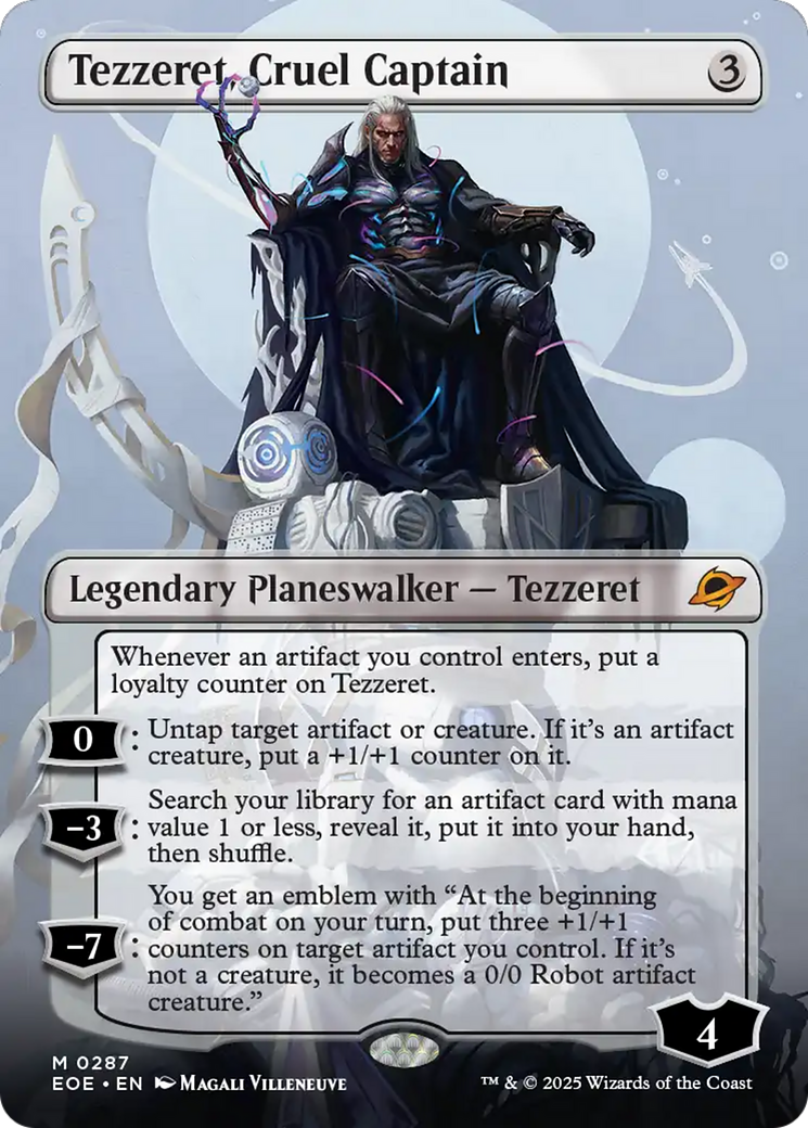 Tezzeret, Cruel Captain (Borderless) [Edge of Eternities] | Tabernacle Games