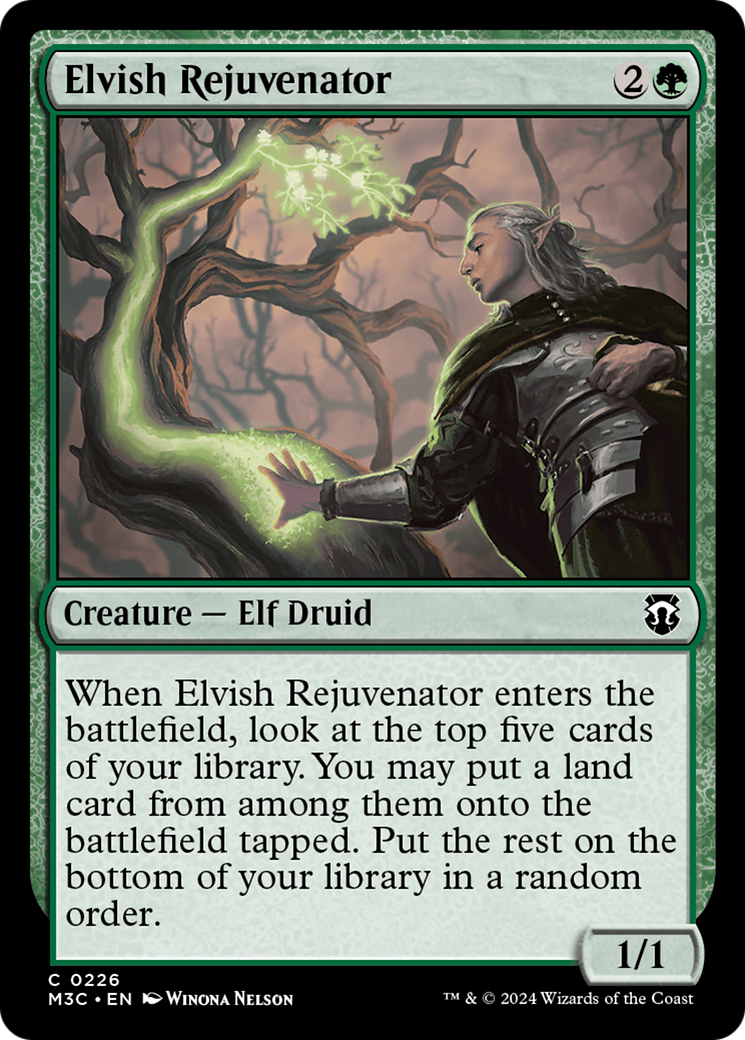 Elvish Rejuvenator (Ripple Foil) [Modern Horizons 3 Commander] | Tabernacle Games