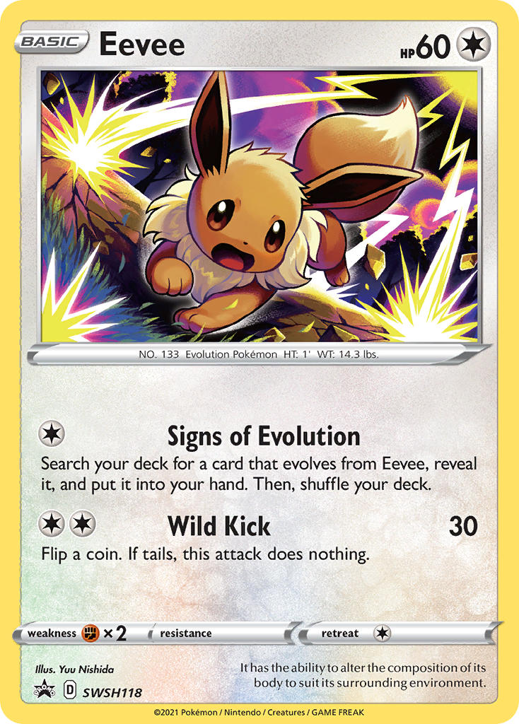 Eevee (SWSH118) [Sword & Shield: Black Star Promos] | Tabernacle Games